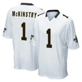 Kooe NO.Saints #1 Kool-Aid McKinstry Player White Home Game Stitched Jerseys