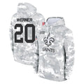 Kooe NO.Saints #20 Pete Werner Player Arctic Camo Salute to Service Pullover Hoodies Limited Game Stitched Jerseys