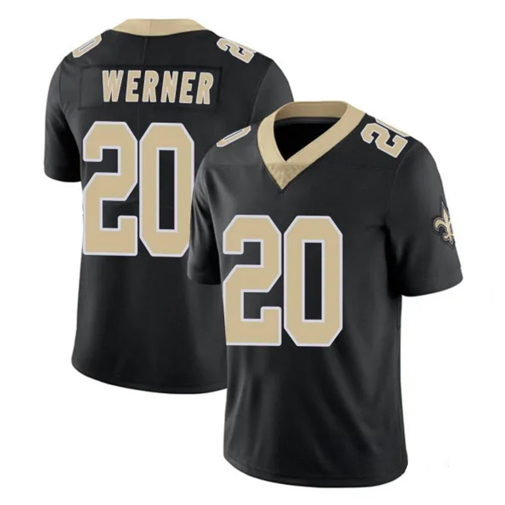 Kooe NO.Saints #20 Pete Werner Player Black Limited Vapor Untouchable Home Game Stitched Jerseys