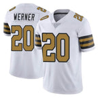 Kooe NO.Saints #20 Pete Werner Player White Limited Color Rush Home Game Stitched Jerseys