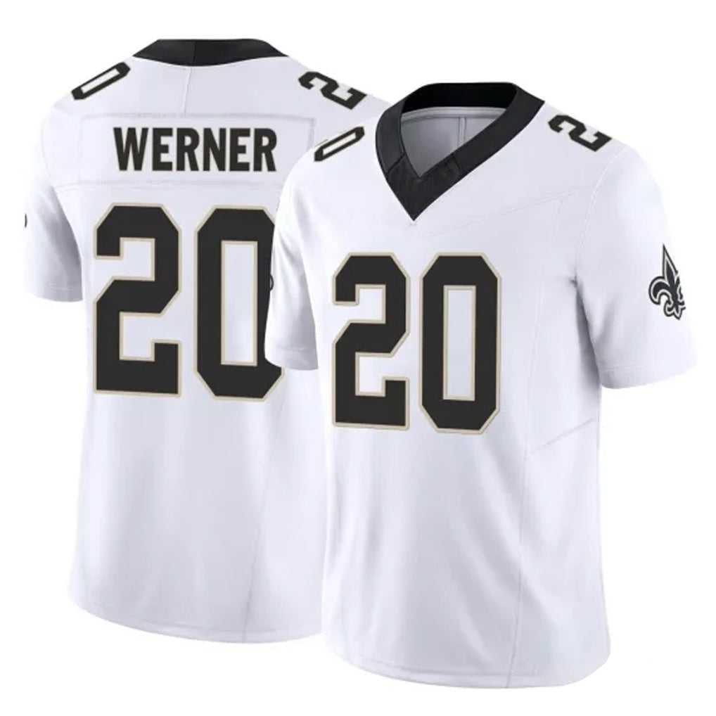 Kooe NO.Saints #20 Pete Werner Player White Limited Vapor F.U.S.E. Home Game Stitched Jerseys