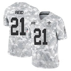 Kooe NO.Saints #21 Justin Reid Player Arctic Camo Salute To Service Limited Game Stitched Jerseys