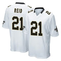 Kooe NO.Saints #21 Justin Reid Player White Home Game Stitched Jerseys