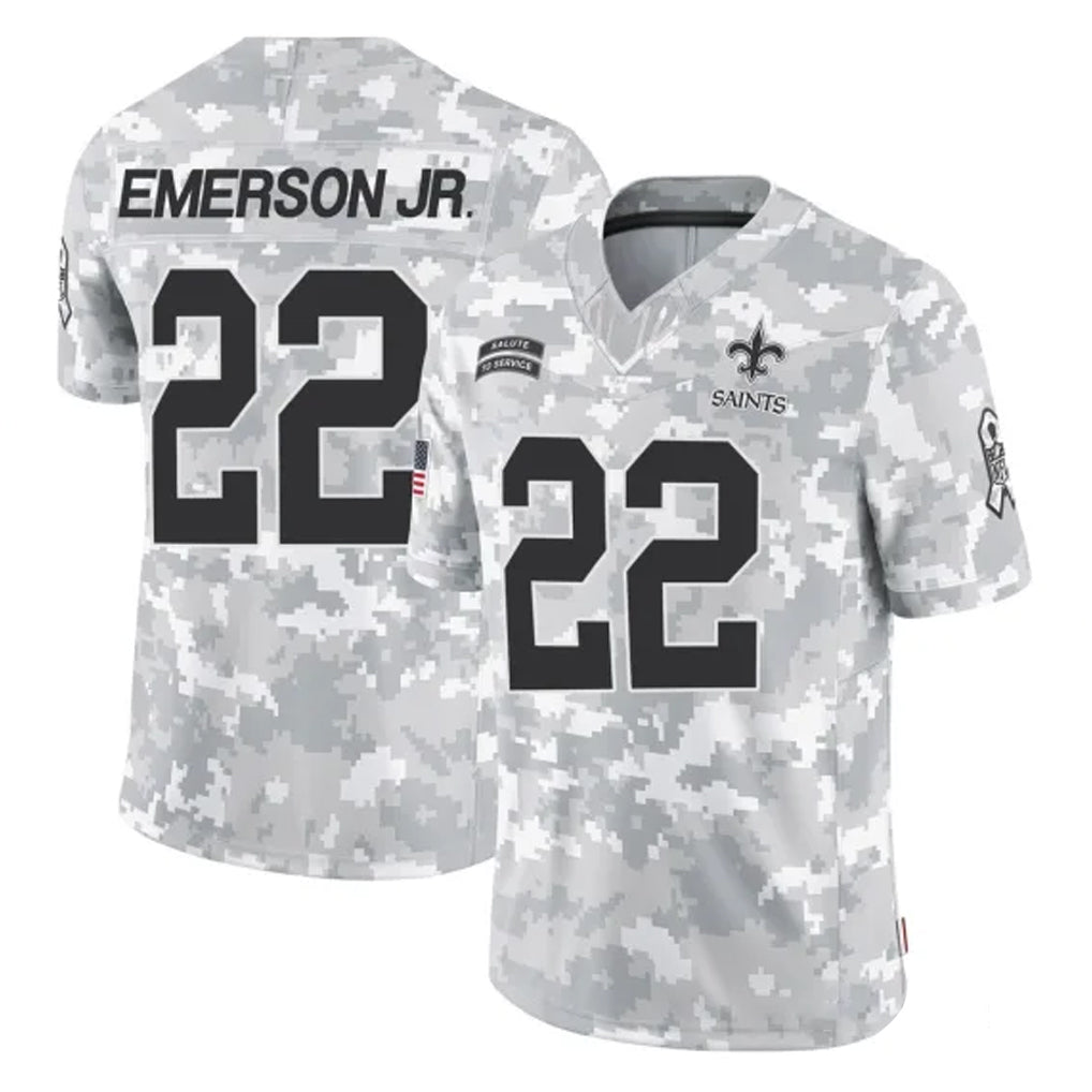 Kooe NO.Saints #22 Martin Emerson Jr. Player Arctic Camo Salute To Service Limited Game Stitched Jerseys