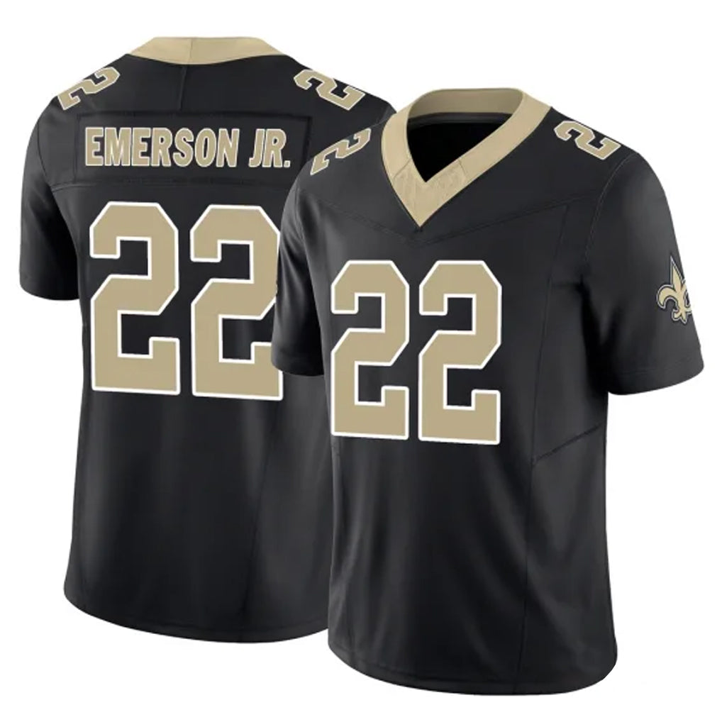 Kooe NO.Saints #22 Martin Emerson Jr. Player Black Limited Vapor F.U.S.E. Home Game Stitched Jerseys
