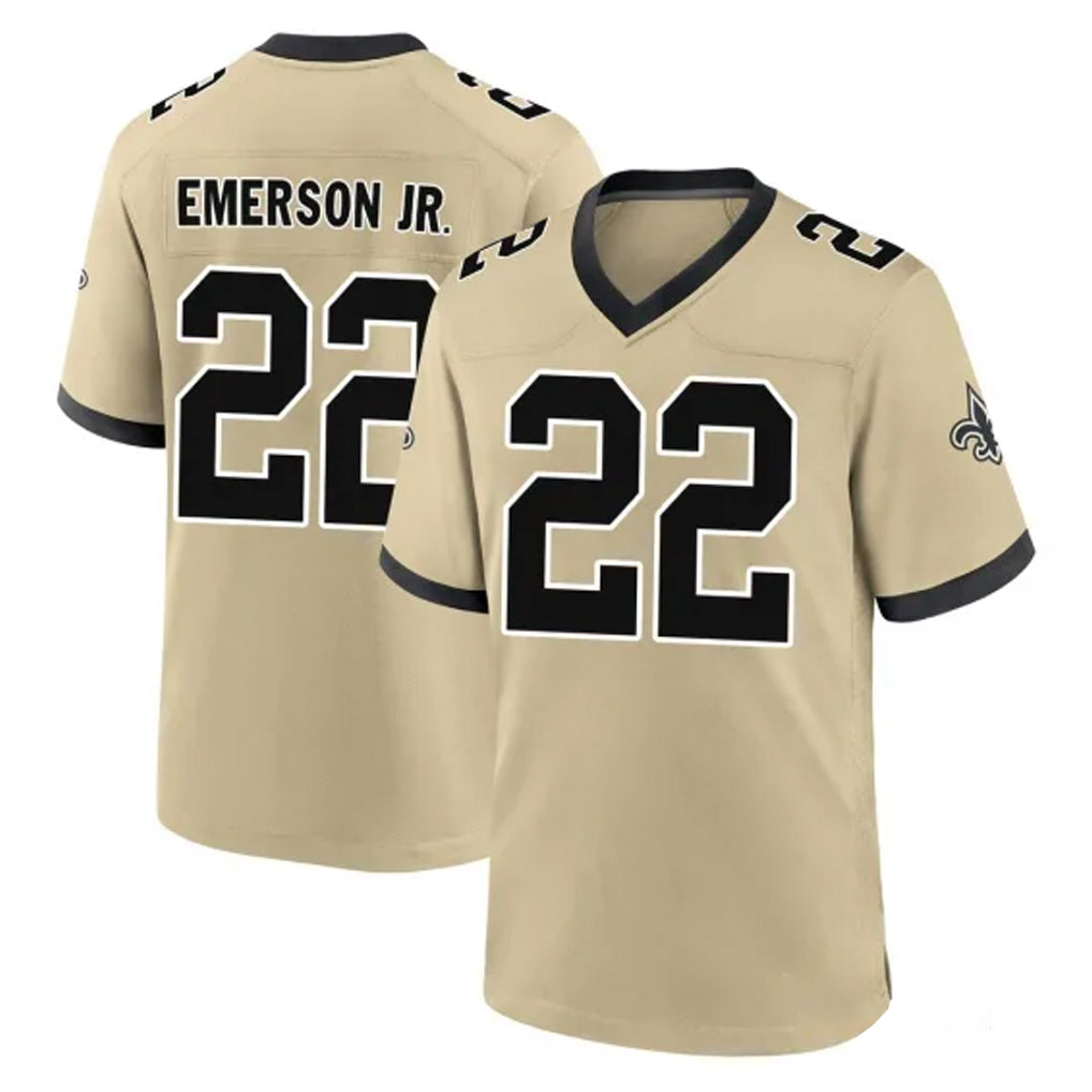 Kooe NO.Saints #22 Martin Emerson Jr. Player Gold Home Game Stitched Jerseys