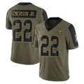 Kooe NO.Saints #22 Martin Emerson Jr. Player Olive Salute To Service Limited Game Stitched Jerseys