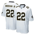Kooe NO.Saints #22 Martin Emerson Jr. Player White Home Game Stitched Jerseys