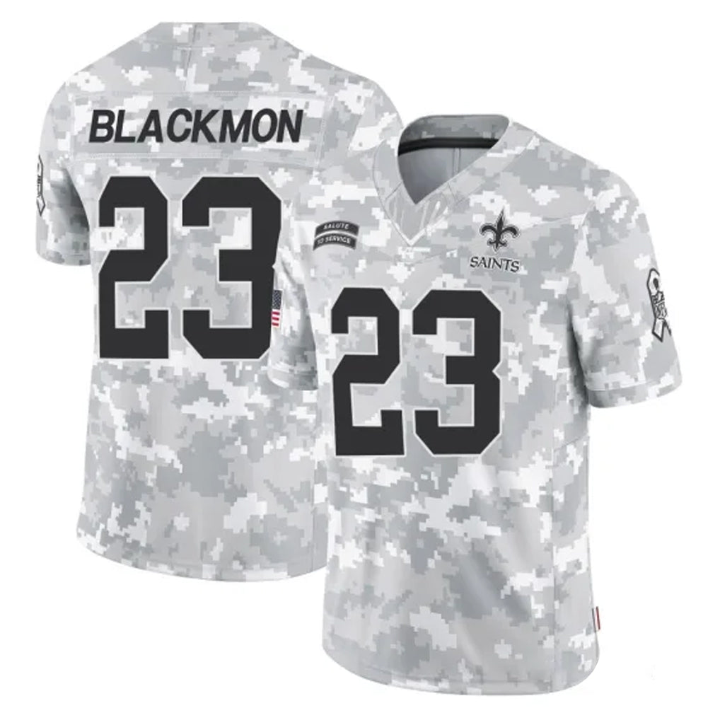 Kooe NO.Saints #23 Julian Blackmon Player Arctic Camo Salute To Service Limited Game Stitched Jerseys