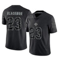 Kooe NO.Saints #23 Julian Blackmon Player Black Limited Reflective Home Game Stitched Jerseys