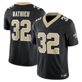 Kooe NO.Saints #32 Tyrann Mathieu Player Black Vapor F.U.S.E. Limited Stitched Jerseys
