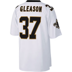 Kooe NO.Saints #37 Steve Gleason Mitchell & Ness White Big & Tall 2006 Retired Player Replica Jersey