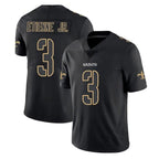 Kooe NO.Saints #3 Travis Etienne Jr. Player Black Impact Limited Home Game Stitched Jerseys
