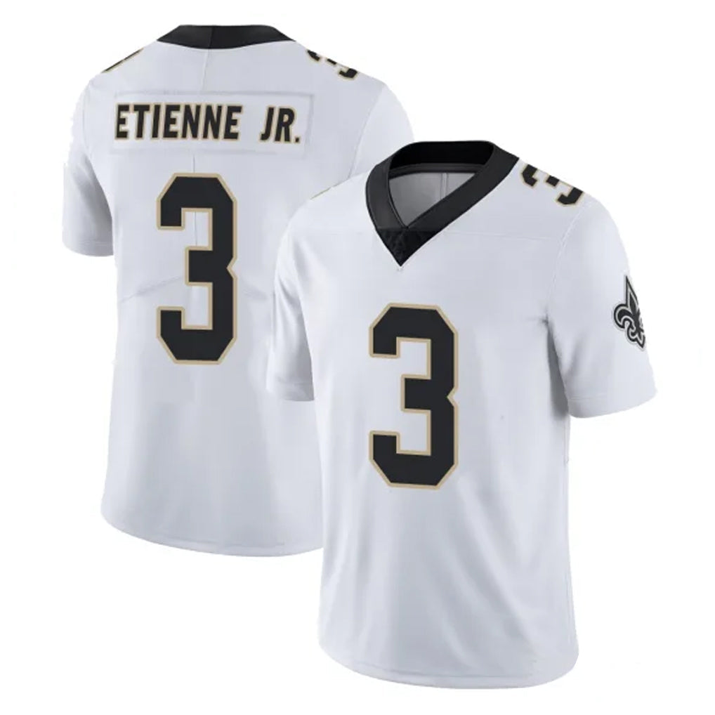 Kooe NO.Saints #3 Travis Etienne Jr. Player White Limited Vapor Untouchable Home Game Stitched Jerseys