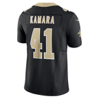 Kooe NO.Saints #41 Alvin Kamara Black Vapor F.U.S.E. Limited Stitched Jerseys