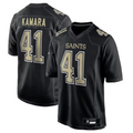 Kooe NO.Saints #41 Alvin Kamara Player Carbon Black Fashion Game Stitched Jerseys
