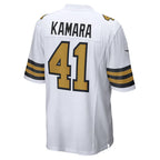 Kooe NO.Saints #41 Alvin Kamara Player White Alternate Game Stitched Jerseys