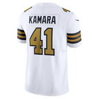 Kooe NO.Saints #41 Alvin Kamara White Alternate Vapor F.U.S.E. Limited Stitched Jerseys