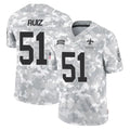 Kooe NO.Saints #51 Cesar Ruiz Player Arctic Camo Salute To Service Limited Game Stitched Jerseys
