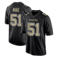 Kooe NO.Saints #51 Cesar Ruiz Player Black Carbon Fashion Home Game Stitched Jerseys