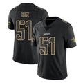 Kooe NO.Saints #51 Cesar Ruiz Player Black Impact Limited Home Game Stitched Jerseys