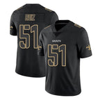 Kooe NO.Saints #51 Cesar Ruiz Player Black Impact Limited Home Game Stitched Jerseys