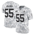 Kooe NO.Saints #55 Kaden Elliss Player Arctic Camo Salute To Service Limited Game Stitched Jerseys
