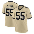 Kooe NO.Saints #55 Kaden Elliss Player Gold Home Game Stitched Jerseys
