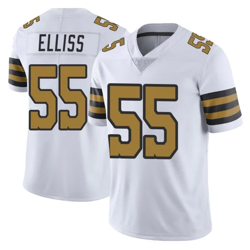 Kooe NO.Saints #55 Kaden Elliss Player White Limited Color Rush Home Game Stitched Jerseys