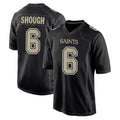 Kooe NO.Saints #6 Tyler Shough Player Black Carbon Fashion Home Game Stitched Jerseys