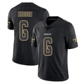 Kooe NO.Saints #6 Tyler Shough Player Black Impact Limited Home Game Stitched Jerseys