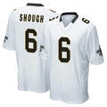 Kooe NO.Saints #6 Tyler Shough Player White Home Game Stitched Jerseys