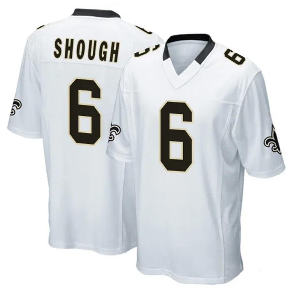 Kooe NO.Saints #6 Tyler Shough Player White Home Game Stitched Jerseys