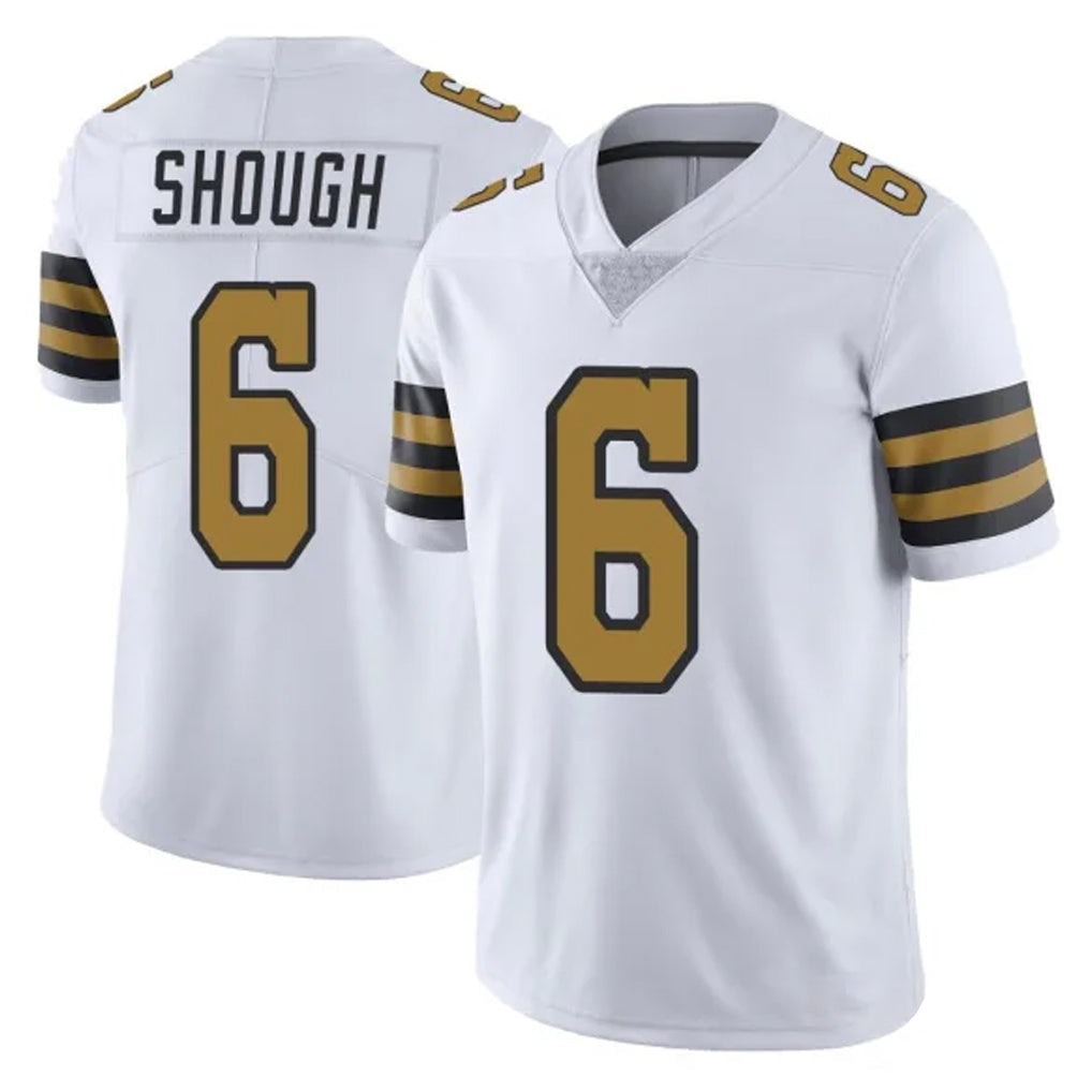 Kooe NO.Saints #6 Tyler Shough Player White Limited Color Rush Home Game Stitched Jerseys
