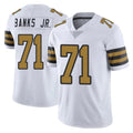 Kooe NO.Saints #71 Kelvin Banks Jr. Player White Limited Color Rush Home Game Stitched Jerseys