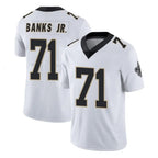 Kooe NO.Saints #71 Kelvin Banks Jr. Player White Limited Vapor Untouchable Home Game Stitched Jerseys