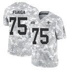 Kooe NO.Saints #75 Taliese Fuaga Player Arctic Camo Salute To Service Limited Game Stitched Jerseys