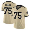 Kooe NO.Saints #75 Taliese Fuaga Player Gold Limited Vapor F.U.S.E. Home Game Stitched Jerseys