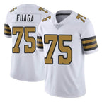 Kooe NO.Saints #75 Taliese Fuaga Player White Limited Color Rush Home Game Stitched Jerseys