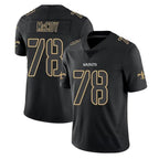 Kooe NO.Saints #78 Erik McCoy Player Black Impact Limited Home Game Stitched Jerseys