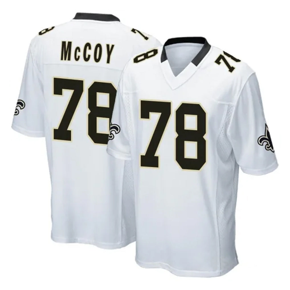Kooe NO.Saints #78 Erik McCoy Player White Home Game Stitched Jerseys