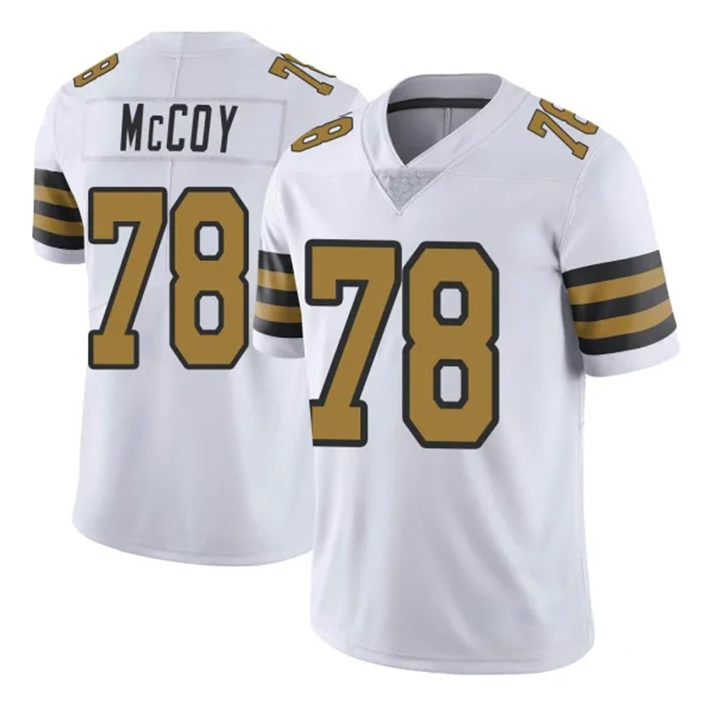 Kooe NO.Saints #78 Erik McCoy Player White Limited Color Rush Home Game Stitched Jerseys