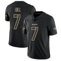 Kooe NO.Saints #7 Taysom Hill Player Limited Black Impact Stitched Jerseys