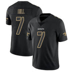 Kooe NO.Saints #7 Taysom Hill Player Limited Black Impact Stitched Jerseys