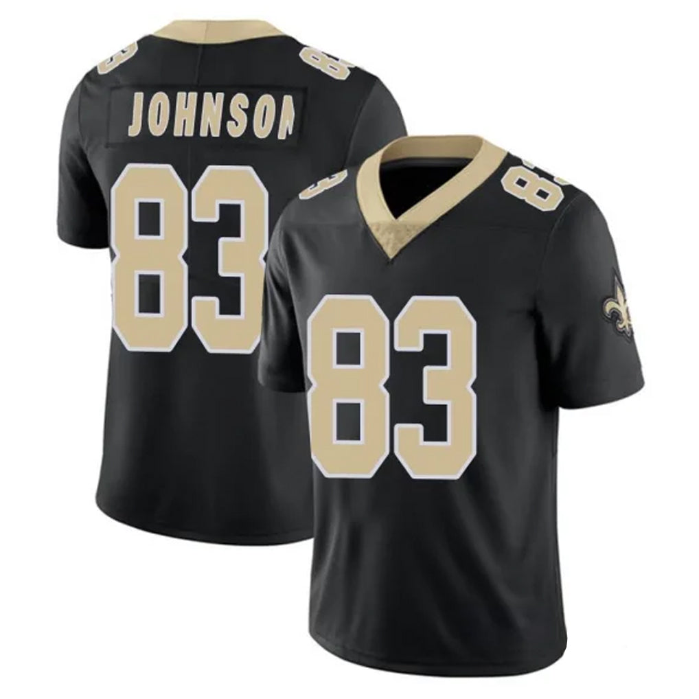 Kooe NO.Saints #83 Juwan Johnson Player Black Limited Vapor Untouchable Home Game Stitched Jerseys