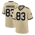 Kooe NO.Saints #83 Juwan Johnson Player Gold Home Game Stitched Jerseys