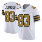Kooe NO.Saints #83 Juwan Johnson Player White Limited Color Rush Home Game Stitched Jerseys