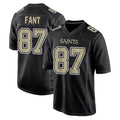 Kooe NO.Saints #87 Noah Fant Player Black Carbon Fashion Home Game Stitched Jerseys