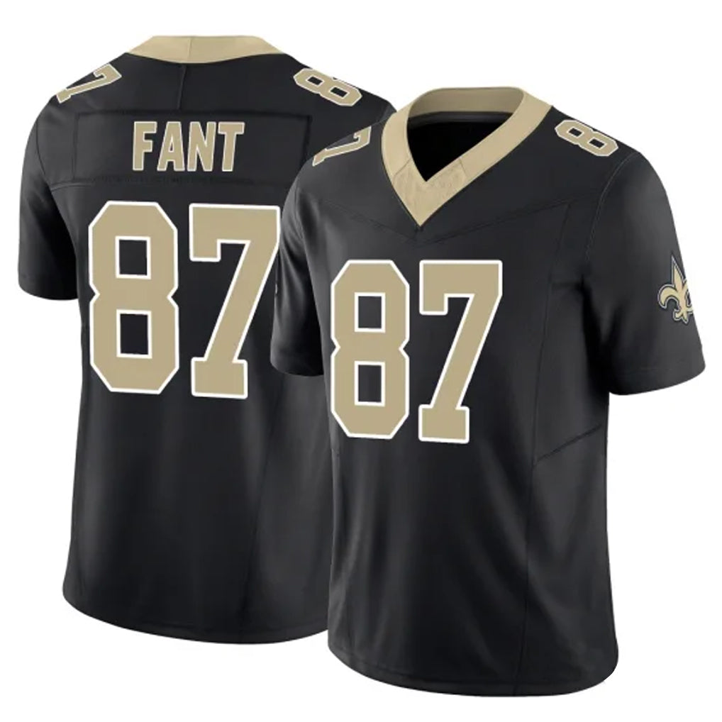 Kooe NO.Saints #87 Noah Fant Player Black Limited Vapor F.U.S.E. Home Game Stitched Jerseys