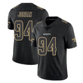 Kooe NO.Saints #94 Cameron Jordan Player Black Impact Limited Home Game Stitched Jerseys